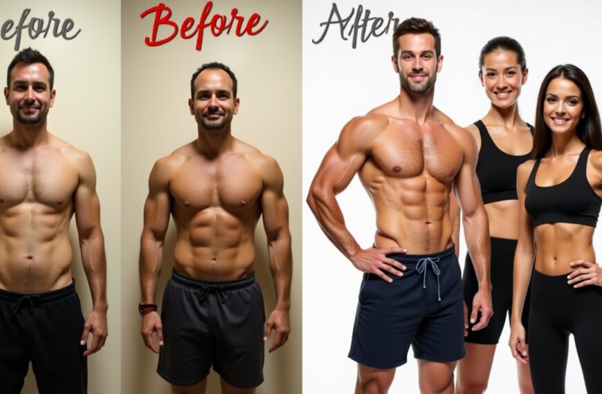 before and after body transformation