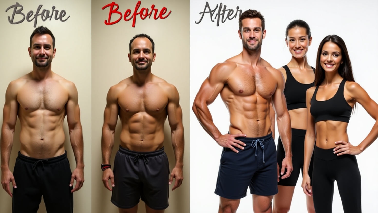 before and after body transformation